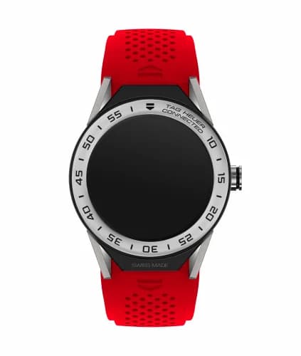 TAG Heuer Carrera Connected Modular 45 Titanium / Stainless Steel / Red Rubber SBF8A8014.11FT6080 — фото часов TAG Heuer Carrera Connected Modular 45 Titanium / Stainless Steel / Red Rubber SBF8A8014.11FT6080 — фото часов