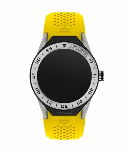 TAG Heuer Carrera Connected Modular 45 Titanium / Stainless Steel / Yellow Rubber SBF8A8014.11FT6082 — фото часов TAG Heuer Carrera Connected Modular 45 Titanium / Stainless Steel / Yellow Rubber SBF8A8014.11FT6082 — фото часов