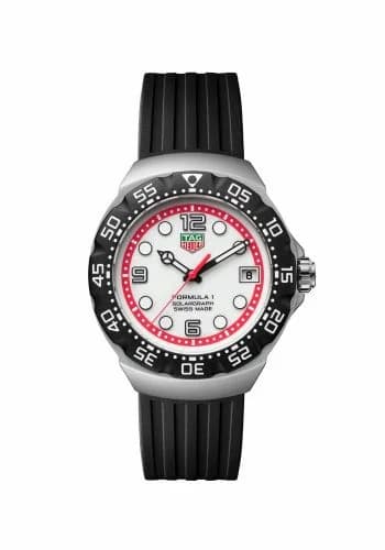 TAG Heuer Formula 1 Solargraph 38 Stainless Steel / White / Rubber WBY111A.FT8106