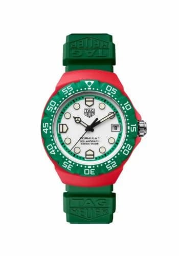 TAG Heuer Formula 1 Solargraph 38 Green Polylight / White / Rubber WBY1160.FT8085