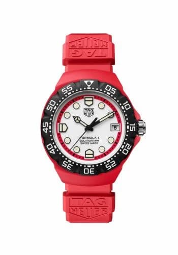 TAG Heuer Formula 1 Solargraph 38 Red Polylight / White / Rubber WBY1161.FT8086