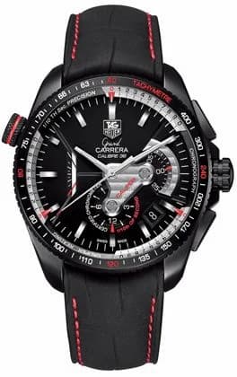 TAG Heuer Grand Carrera Calibre 36RS Caliper Chronograph PVD / Black / Alligator CAV5117.FC6237