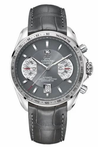 TAG Heuer Grand Carrera Calibre 17 RS 43 Stainless Steel / Grey / Alligator CAV511J.FC6312