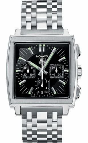 TAG Heuer Monaco Calibre 17 Stainless Steel / Black / Bracelet CW2111.BA0780
