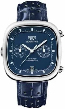 TAG Heuer Silverstone Stainless Steel / Blue / Alligator / Limited Edition CAM2110.FC6258
