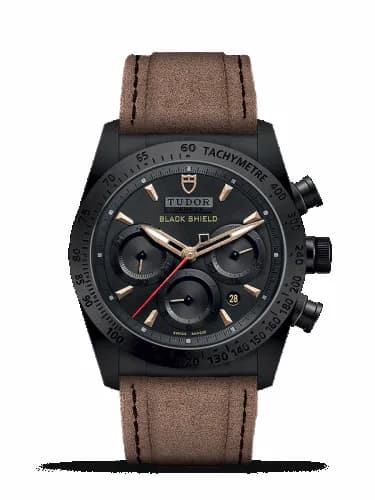 Tudor Fastrider Black Shield Ceramic / Black-Sand / Alcantara 42000CN-0016