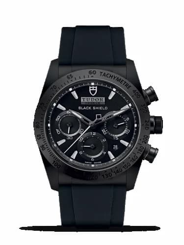 Tudor Fastrider Black Shield Ceramic / Black / Rubber 42000CN-0018
