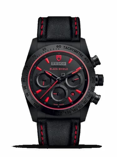 Tudor Fastrider Black Shield Ceramic / Black-Red / Leather 42000CR-0002 — фото часов Tudor Fastrider Black Shield Ceramic / Black-Red / Leather 42000CR-0002 — фото часов