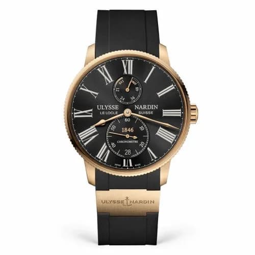 Ulysse Nardin Marine Torpilleur Rose Gold / Black / Rubber 1182-310-3/42 — фото часов Ulysse Nardin Marine Torpilleur Rose Gold / Black / Rubber 1182-310-3/42 — фото часов