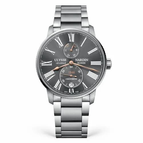 Ulysse Nardin Marine Torpilleur Stainless Steel / Grey / Bracelet 1183-310-7M/42-BQ — фото часов Ulysse Nardin Marine Torpilleur Stainless Steel / Grey / Bracelet 1183-310-7M/42-BQ — фото часов