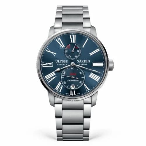 Ulysse Nardin Marine Torpilleur Stainless Steel / Blue / Bracelet 1183-310-7M/43 — фото часов Ulysse Nardin Marine Torpilleur Stainless Steel / Blue / Bracelet 1183-310-7M/43 — фото часов