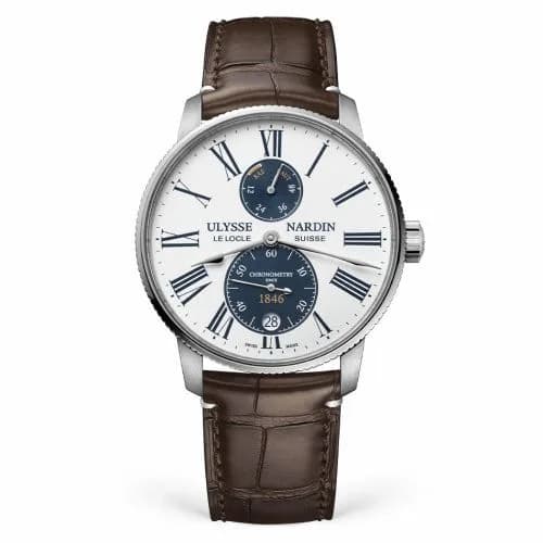 Ulysse Nardin Marine Torpilleur Stainless Steel / Panda / Alligator 1183-310LE-0A-175/1A
