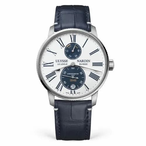 Ulysse Nardin Marine Torpilleur Stainless Steel / Panda / Alligator 1183-310LE-0A-175/1B