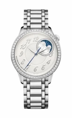 Vacheron Constantin Égérie Moonphase 37 Stainless Steel / Diamond / Silver / Bracelet 8005F/120A-B497