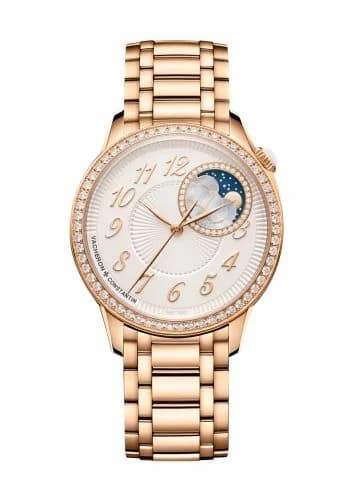 Vacheron Constantin Égérie Moonphase 37 Pink Gold - Diamond / Silver / Bracelet 8005F/120R-H002