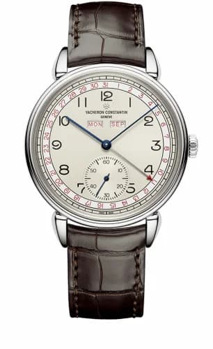 Vacheron Constantin Historiques Triple Calendrier 1942 Stainless Steel / Silver / Burgundy 3110V/000A-B425 — фото часов Vacheron Constantin Historiques Triple Calendrier 1942 Stainless Steel / Silver / Burgundy 3110V/000A-B425 — фото часов