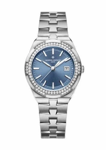 Vacheron Constantin Overseas Quartz Stainless Steel / Diamond / Blue 1205V/100A-B590