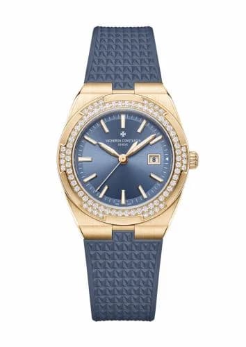 Vacheron Constantin Overseas Quartz Pink Gold - Diamond / Blue 1225V/000R-H014