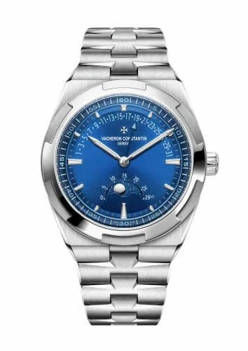 Vacheron Constantin Overseas Moon Phase Retrograde Date Stainless Steel / Blue 4000V/210A-B911