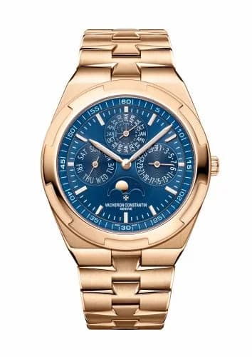 Vacheron Constantin Overseas Ultra-Thin Perpetual Calendar Pink Gold / Blue / Bracelet 4300V/120R-B509