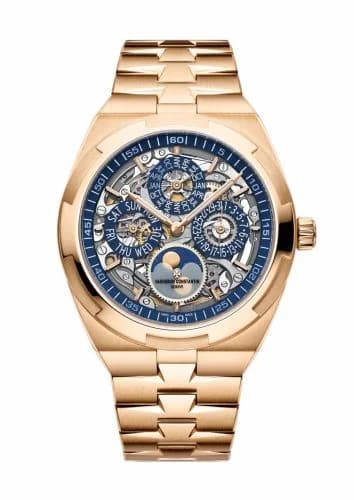Vacheron Constantin Overseas Ultra-Thin Perpetual Calendar Pink Gold / Skeleton / Bracelet 4300V/120R-B642