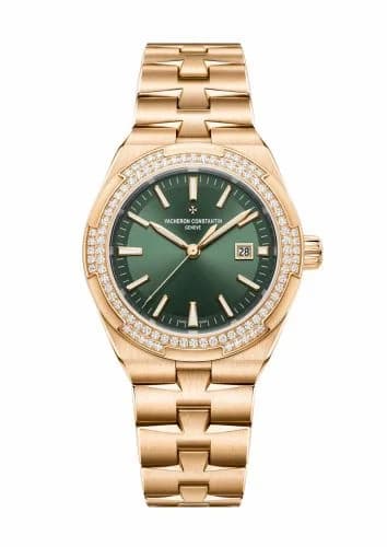 Vacheron Constantin Overseas Automatic 35 Pink Gold - Diamond / Green / Bracelet 4605V/200R-B969
