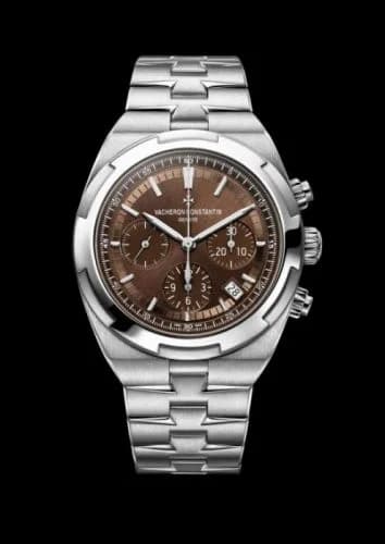 Vacheron Constantin Overseas Chronograph Stainless Steel / Brown 5500V-110A-B147