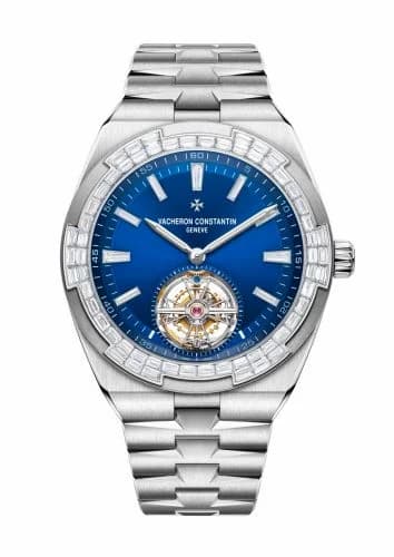 Vacheron Constantin Overseas Tourbillon White Gold - Baguette / Blue 6007V/210G-B955