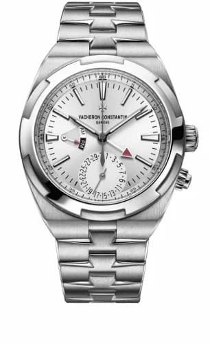 Vacheron Constantin Overseas Dual Time Stainless Steel / Silver 7900V/110A-B333