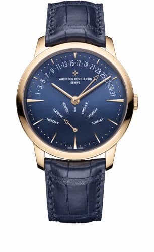 Vacheron Constantin Patrimony Retrograde Day-Date Pink Gold / Blue 4000U/000R-B516