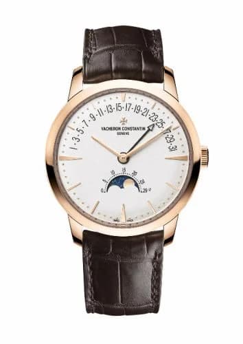 Vacheron Constantin Patrimony Moon Phase and Retrograde Date Pink Gold / Silver 4010U/000R-B329
