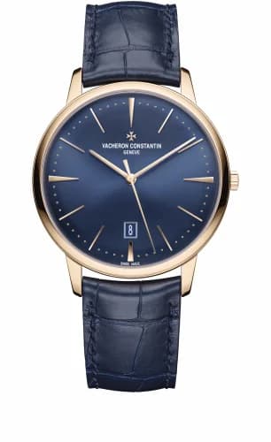 Vacheron Constantin Patrimony Contemporaine Self-Winding Pink Gold / Blue 85180/000R-B515