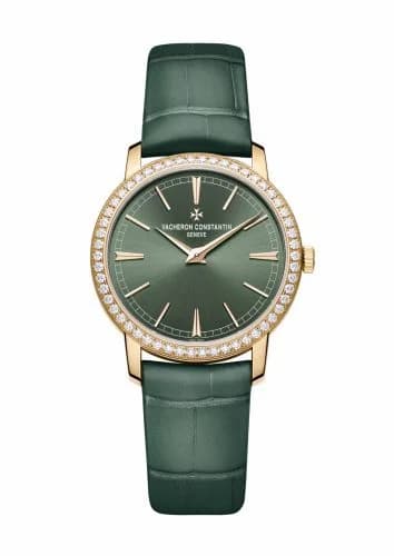 Vacheron Constantin Traditionnelle Manual-Winding 33 Pink Gold - Diamond / Green 1405T/000R-H009 — фото часов Vacheron Constantin Traditionnelle Manual-Winding 33 Pink Gold - Diamond / Green 1405T/000R-H009 — фото часов