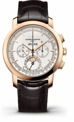 Vacheron Constantin Traditionnelle Chronograph Perpetual Calendar Pink Gold / Silver 5000T/000R-B304