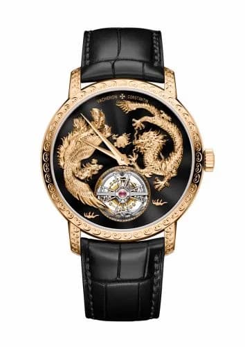 Vacheron Constantin Traditionnelle Tourbillon Phoenix and the Dragon Pink Gold / Black 6040T/000R-B961