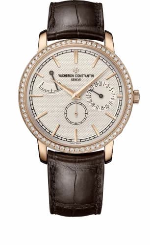 Vacheron Constantin Traditionnelle Manual-Winding Date and Power Reserve Pink Gold / Diamond / Silver 83520/000R-9909
