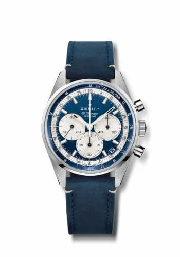 Zenith Chronomaster Original Stainless Steel / Blue / Strap / Boutique Edition 03.3200.3600/51.C902