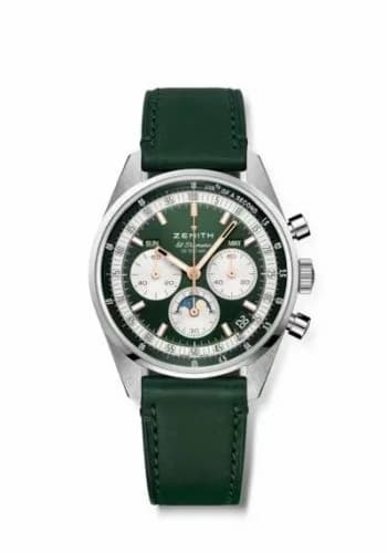 Zenith Chronomaster Original Triple Calendar Stainless Steel / Green / Boutique Edition 03.3400.3610/40.C912