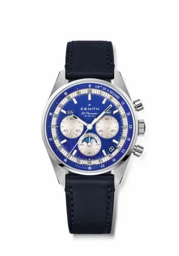 Zenith Chronomaster Original Triple Calendar Stainless Steel / Lapis Lazuli 03.3400.3610/51.C910