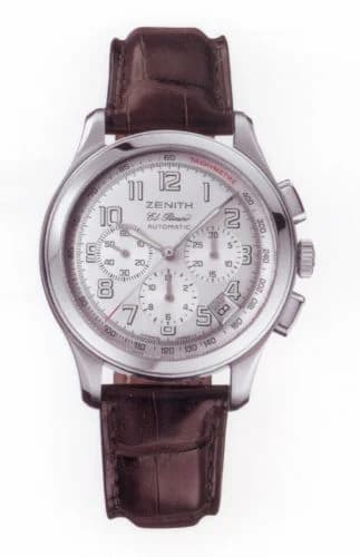 Zenith Class Sport El Primero Stainless Steel / Silver / Strap 03.0510.400/04.C491