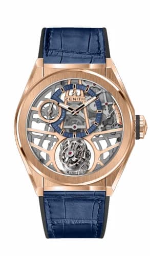 Zenith Defy Zero G Rose Gold / Skeleton / Alligator 18.9000.8812/79.R584