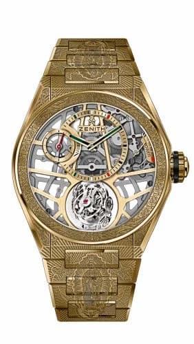 Zenith Defy Zero G Yellow Gold / Virgen de Guadelupe Edition 30.9001.8812/75.M9001