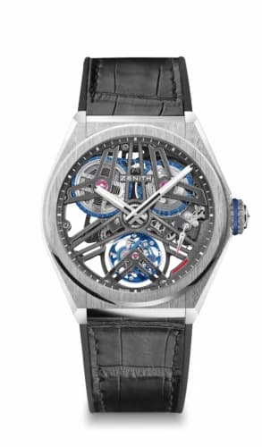 Zenith Defy Fusee Tourbillon Platinum / Skeleton / Alligator 40.9000.4805/75.R582