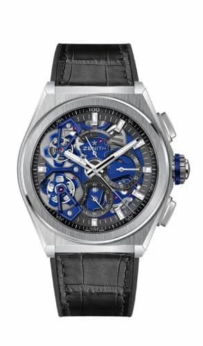 Zenith Defy Double Tourbillon Platinum / Skeleton / Alligator 40.9000.9020/78.R582