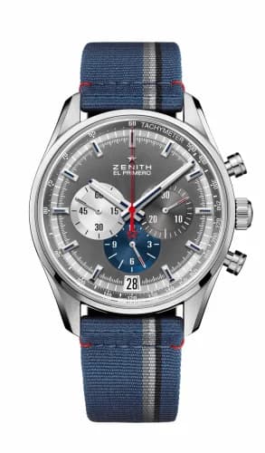 Zenith El Primero Chronomaster 42 Stainless Steel / Anthracite / Fabric 03.2040.400/26.C802