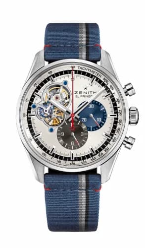 Zenith El Primero Chronomaster Open Stainless Steel / Silver 1969 / Fabric 03.2040.4061/69.C802