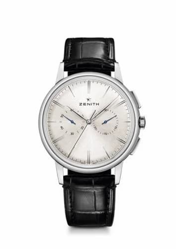 Zenith Elite Chronograph Classic Stainless Steel / Silver / Alligator 03.2270.4069/01.C493
