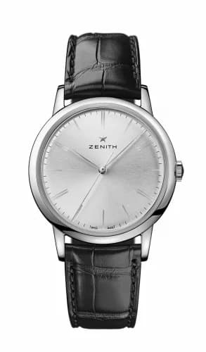Zenith Elite Classic Stainless Steel / Silver / Alligator 03.2290.679/01.C493