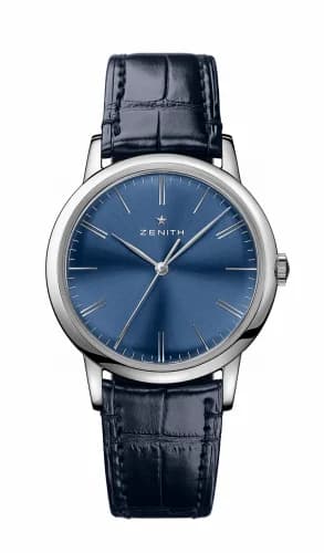 Zenith Elite Classic Stainless Steel / Blue / Alligator 03.2290.679/51.C700