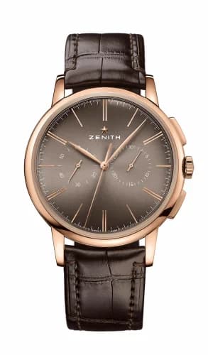 Zenith Elite Chronograph Classic Rose Gold / Grey / Alligator 18.2270.4069/18.C498